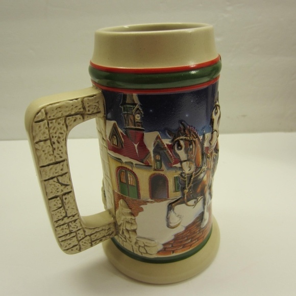 Vintage‎ 1998 Budweiser Holiday Stein Grant’s Farm Holiday - Picture 4 of 16
